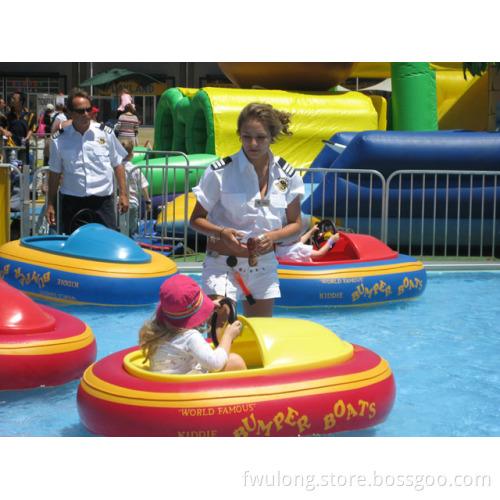 Hot Selling Fwulong Inflatable Water Bumper Boat for Kids with 2PCS Batteries